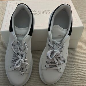 Alexander McQueen White and Black Sneakers